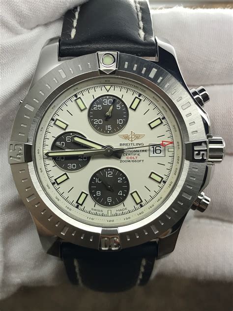 breitling colt chronograph a13388|breitling colt chronograph automatic review.